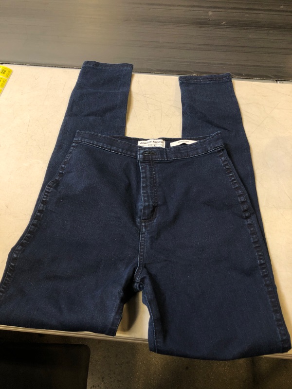 Photo 1 of AMERICAN APPAREL - WOMENS DARK JEANS HIGH WAISTED PANTS - SML