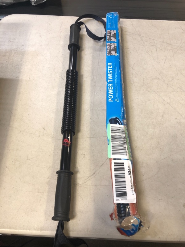 Photo 2 of EMVANV 20KG Arm Rod Spring Exerciser, Professional Power Twiste-r Flexible Stretch Arm and Chest Exercises Arm Bar Hand Grip Strength Exerciser