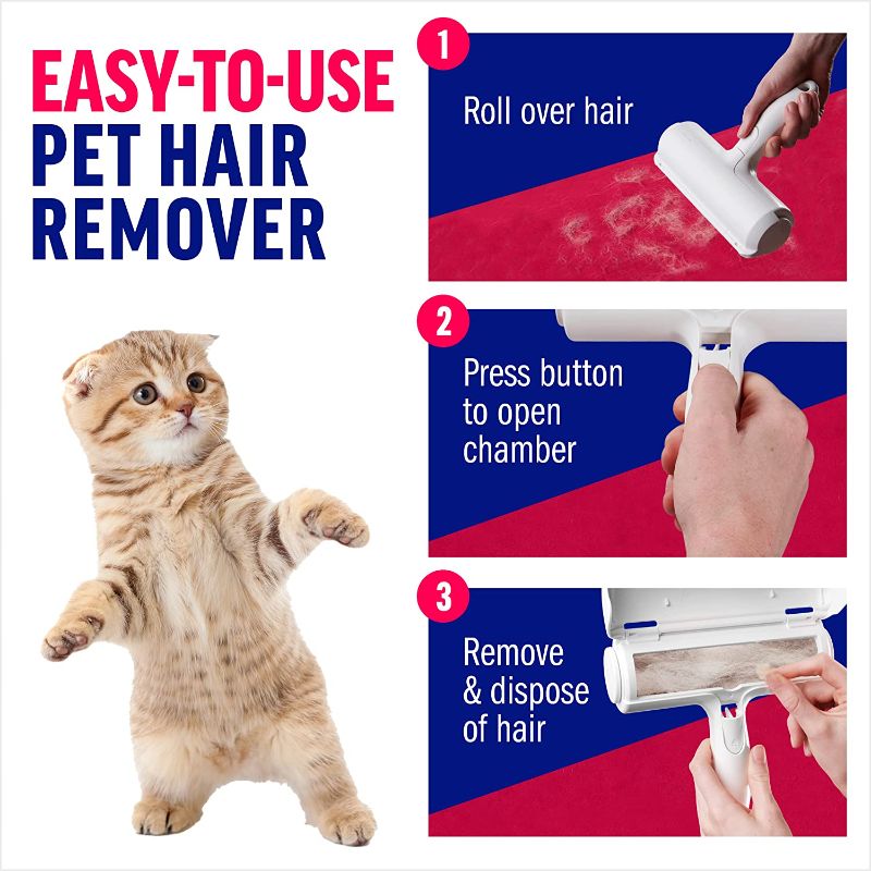 Photo 1 of ChomChom Pet Hair Remover - Reusable Cat and Dog Hair Remover for Furniture, Couch, Carpet, Car Seats or Bedding - Portable, Multi-Surface Lint Roller and...

