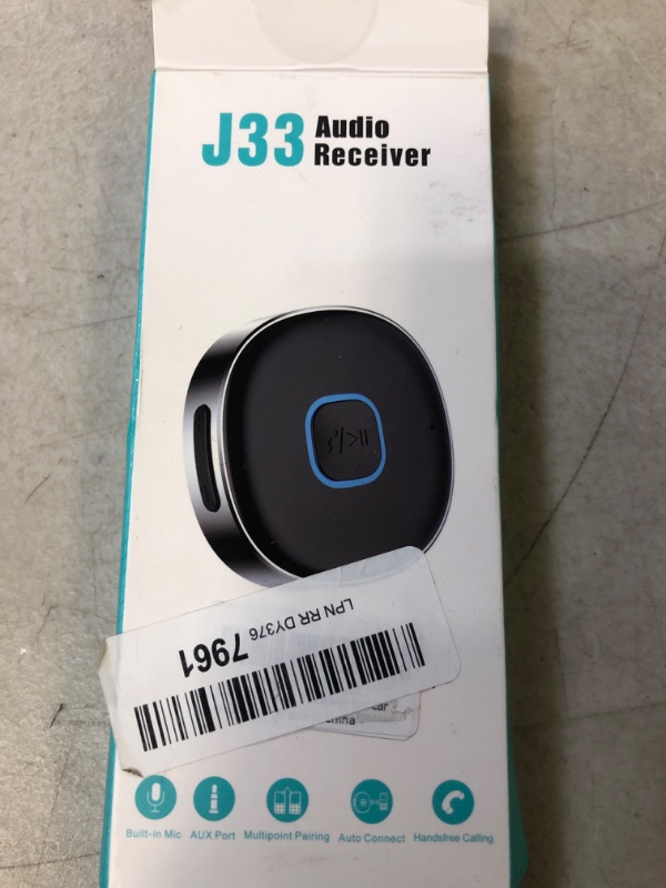 Photo 1 of Bluetooth Aux Receiver for Car, Portable 3.5mm Aux Bluetooth Car Adapter, Bluetooth 5.0 Wireless Audio Receiver for Car Stereo/Home Stereo/Wired...
