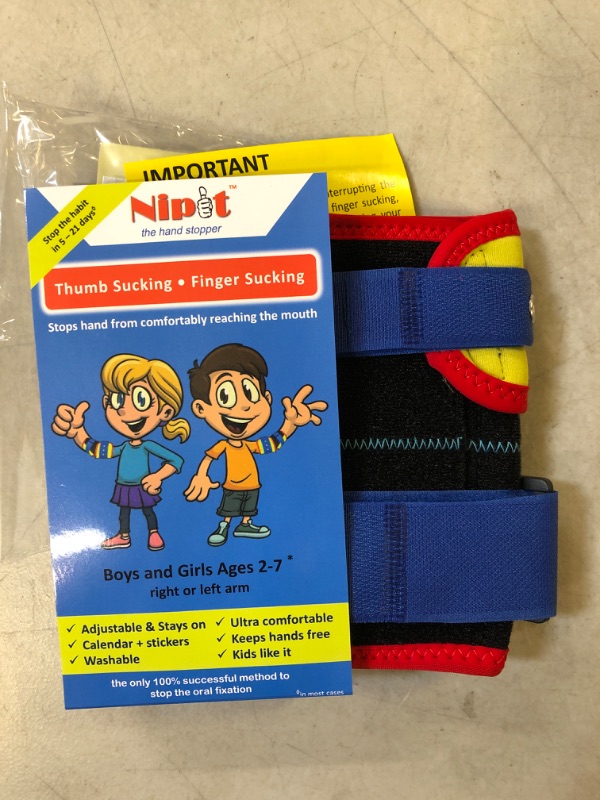 Photo 1 of NIPIT Thumb Sucking Stop for Kids and Stop Finger Sucking - Prevent Hand-to-FACE Habits with NIPIT Hand Stopper for Toddlers Kids | (PACK OF 1)