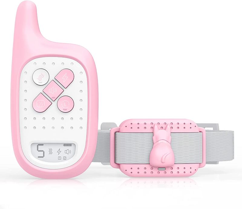 Photo 1 of Pedono Shock Collar for Small Dogs with Pink Remote, 3 Training Modes Rechargeable Waterproof 1200ft Control Range,for Large/Medium/Huge Dogs Q20,Not for...
