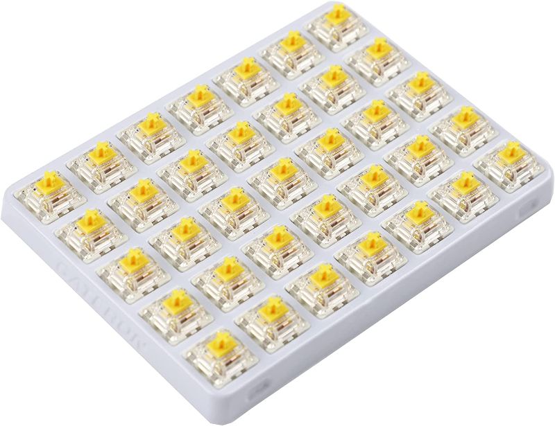 Photo 1 of Gateron Pro 2.0 RGB SMD Switches 35 PCS Yellow White Brown Silver Blue Pro Switch V2 Pre Lubed for MX Mechanical Keyboard (Pro 2.0 Yellow 35 PCS)
