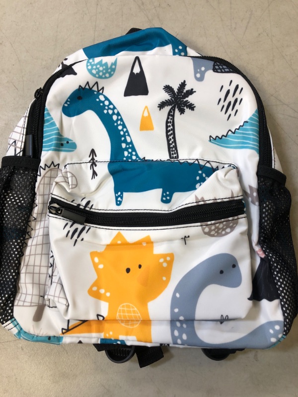 Photo 2 of Cute Kid's Toddler Backpack Dinosaur Schoolbag for Boys Girls,Kindergarten Children Bag Preschool Nursery Travel Bag with Chest Clip((Dino Scandinavian...
