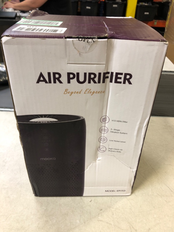 Photo 4 of Air Purifier for Home Bedroom Large Room, 20dB Very Quiet Filtration System Cleaner Odor Eliminator, Remove Dust Smoke Pollen Dander Hair Smell, with Sleep Mode , Suitable Up to 1200 Sqft, Ozone-Free