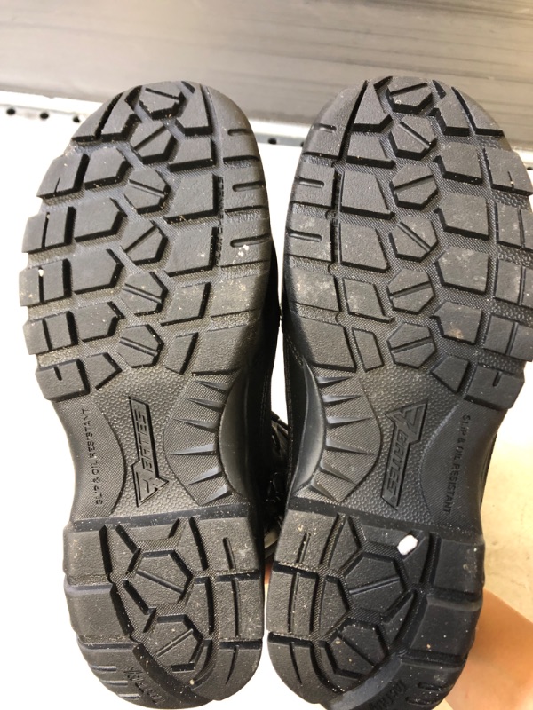 Photo 1 of  Men's Military Tactical Work Boots Side Zipper Leather Motorcycle Combat Boots
SIZE 8