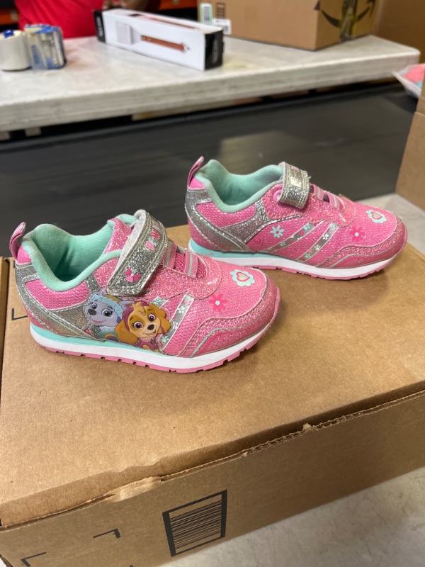 Photo 2 of  Girls Disney Paw Patrol Sneaker (Toddler/Little Kid), Pink Aqua, 8 - STOCK PHOTO IS JUST AN EXAMPLE/SIMILAR TO ITEM SOLD IT'S NOT THE EXACT SAME - DAMAGE: SHOWN IN PHOTO
