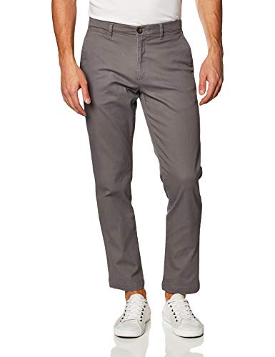 Photo 1 of Amazon Essentials Men's Relaxed-Fit Casual Stretch Khaki Pant, Dark Grey, 36W X 32L
