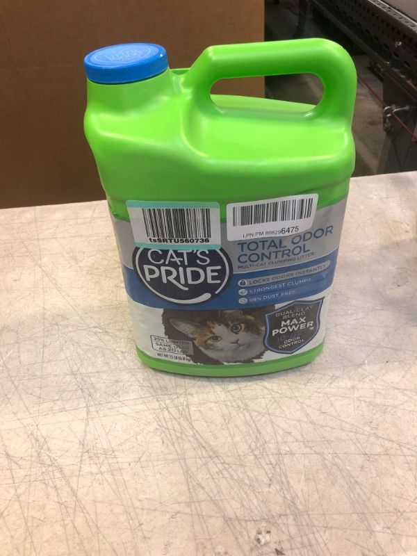 Photo 2 of Cat’s Pride Max Power Clumping Clay Multi-Cat Litter 15 Pounds Total Odor Control Unscented