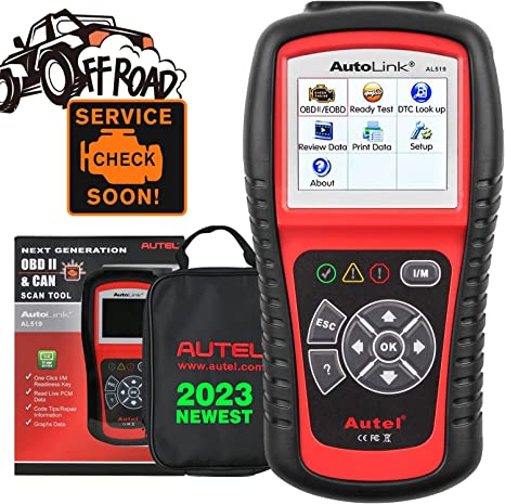 Photo 1 of Autel AL519 OBD2 Scanner, 2023 Newest Professional Mechanic OBDII & CAN Car Diagnostic Code Reader Tool for Check Engine Light, One-Click Smog Check, DTCs Lookup, Upgraded Ver. of AL319/ MS309