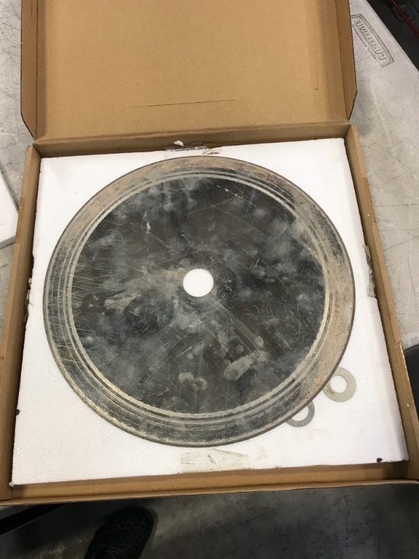 Photo 2 of 10" inch Diamond Lapidary Saw Blade Ultra-Thin Rim 0.55mm Cutting Disc Jewelry Tools for Stone Core thickness 0.43mm