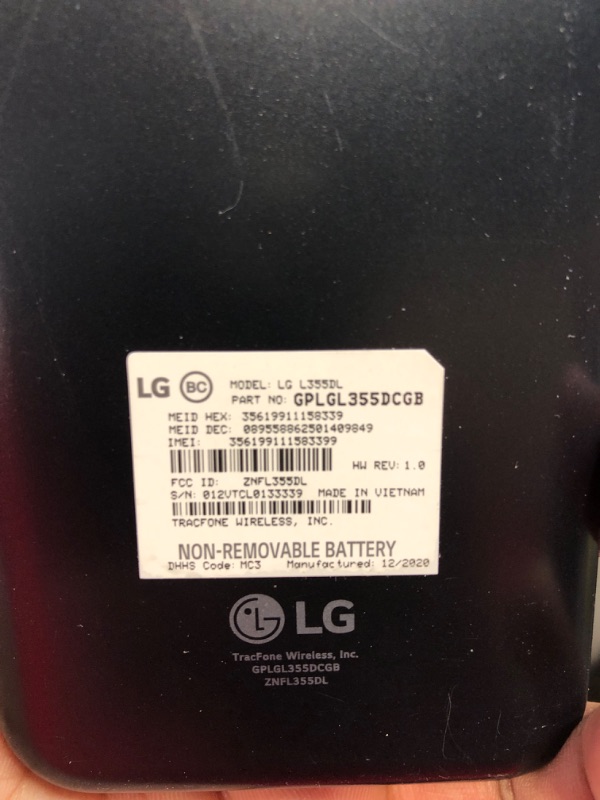 Photo 1 of TracFone LG K31 Rebel 4G LTE Prepaid Smartphone (Locked) - Black - 32GB - Sim Card Included - CDMA
