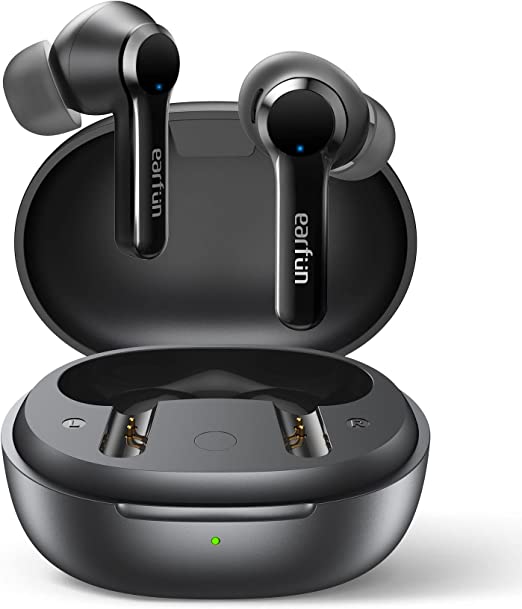 Photo 1 of EarFun Air Pro 2 Wireless Earbuds, [2023 Version] Hybrid Active Noise Cancelling Wireless Earphones, Bluetooth 5.2 Headphones with 6 Mics, in-Ear Detection, App for Custom EQ, Wireless Charging, 34Hrs