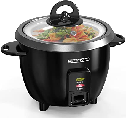 Photo 1 of Mishcdea Rice Cooker 10 Cups Uncooked & Food Steamer (20 Cooked), Electric Rice Cooker Fast Cooking With Keep Warm, Removable Non-stick Pot, All-In-One Cooker for Grains, Soups, Oatmeal or Veggies - Black