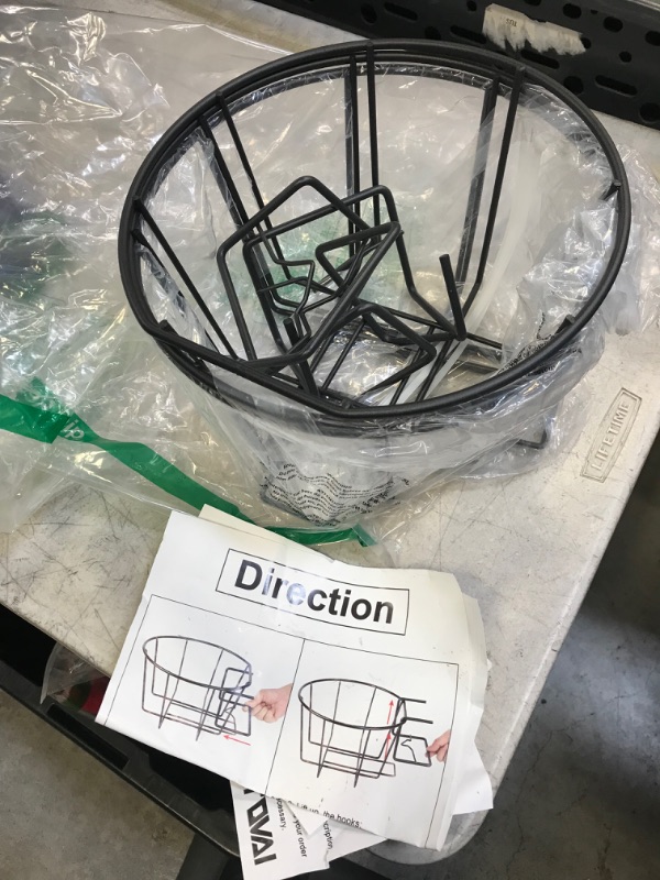 Photo 1 of 3 metal round hanging basket