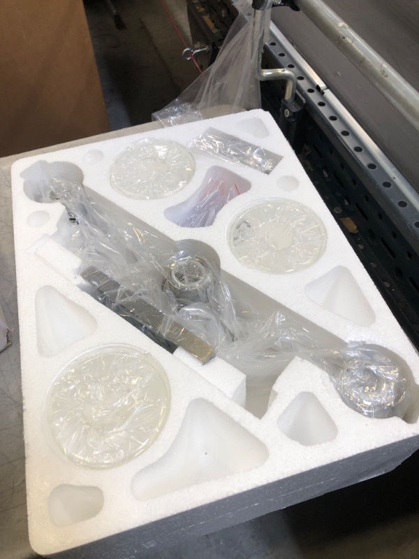 Photo 1 of stambord Bathroom Light Fixtures, 3 Light Bathroom Vanity Light, Brushed Nickel Vanity Lights Over Mirror with Clear Glass Shade and Nickel Finish, Metal Bathroom Wall Light (Brushed Nickel, 3-Light) 3 Light Brushed Nickel