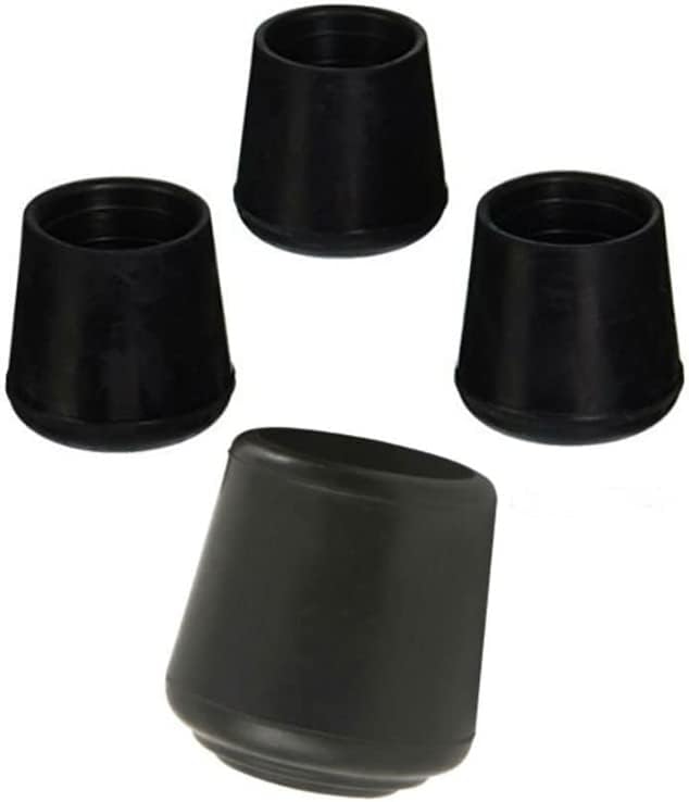 Photo 1 of AKOAK 4 Pieces Table Chair Rubber Leg Tips Caps,1-1/4 Inch,Black -- 2 PACKS --
