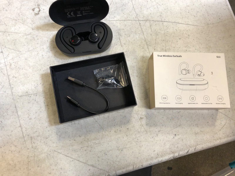 Photo 2 of PSIER Wireless Earbuds Sports Bluetooth Headphones 4 Mic Clear Calls 60H Playtime Over Ear Buds
