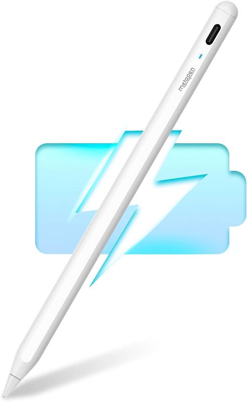 Photo 1 of  Pencil A8 for iPad 2018-2023 (2X Faster Charge, 2X Durable Tips) Stylus Pen with Palm Rejection for Apple iPad 10th~6th Gen, iPad Pro 12.9" 6th/Pro 11" 4th, iPad Air 3rd-5th, iPad Mini 5th Gen