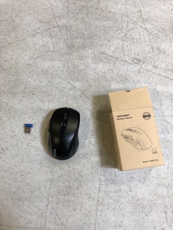 Photo 2 of TECKNET Wireless Mouse, 2.4G Ergonomic Optical Mouse, Computer Mouse for Laptop, PC, Computer, Chromebook, Notebook, 6 Buttons, 24 Months Battery Life, 2600 DPI, 5 Adjustment Levels
