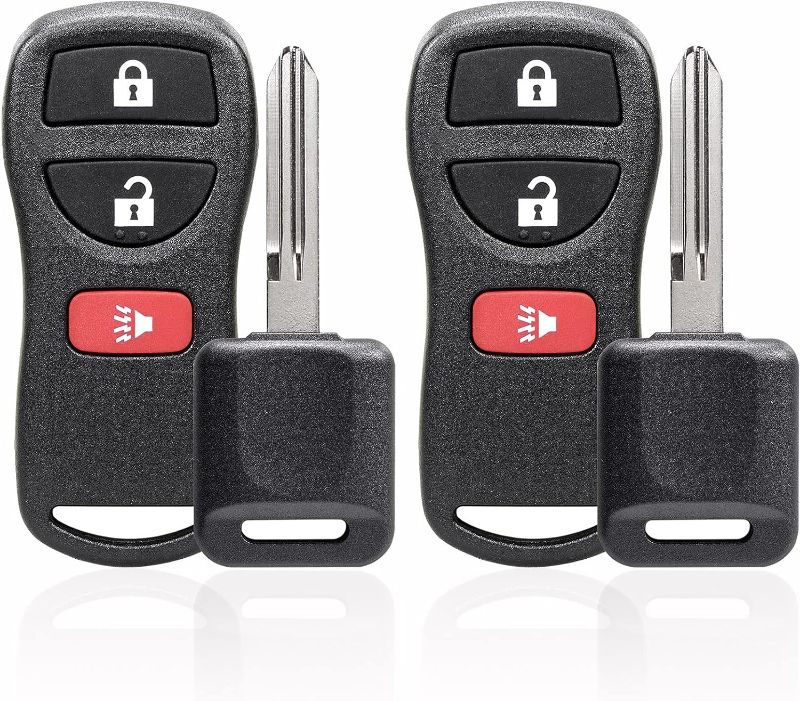 Photo 1 of ADAURIS Keyless Repalcement Key Fob Entry Remote with Key Control, Fits for Nissan Armada Frontier NV ompatible with KBRASTU15, CWTWB1U733(2 Pack)
