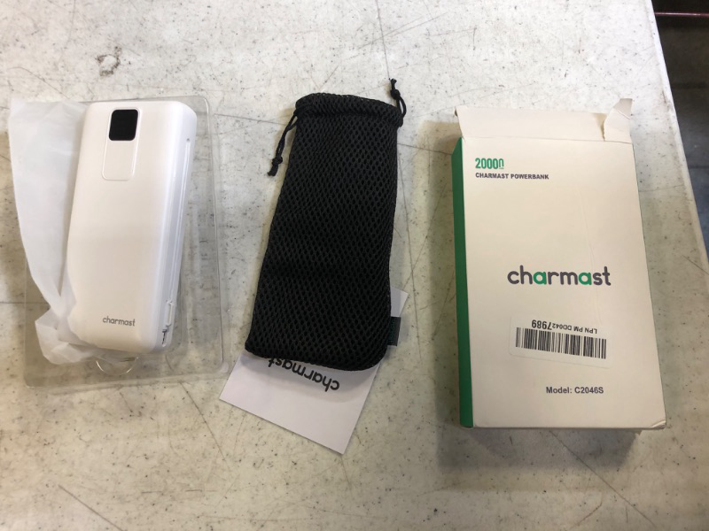 Photo 2 of Charmast Portable Charger with Built-in Cables and AC Wall Plug 20000mAh, 20W PD 18W QC 3.0 Fast Charging Power Bank Battery Pack Compatible with iPhone 14/13, Samsung Galaxy, iPad, and More
