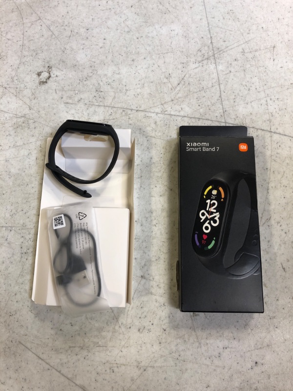 Photo 2 of Xiaomi Mi Band 7 Activity Fitness Tracker, High-Res 1.62" AMOLED Display, 14-Day Battery Life, 24H Heart Rate & SPO? Monitoring, Sleep Tracking, 110+ Sports Modes, 5 ATM Water Resistant Smart Watch
