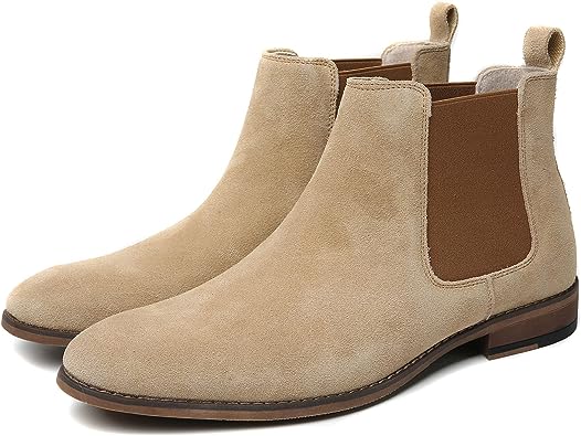 Photo 1 of Cestfini Men's Chelsea Boots Comfortable Suede Dress Boots Casual Chukka Ankle Boots for Men SIZE 10.5 
