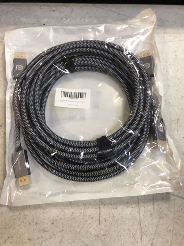 Photo 2 of Silkland DisplayPort 2.1 Cable [VESA Certified], DP 2.0 Cable [16K@60Hz, 8K@120Hz, 4K@240Hz 165Hz 144Hz] 80Gbps HDR, HDCP DSC 1.2a, Display Port 2.1 Cord Compatible FreeSync G-Sync Gaming Monitor, 6FT
