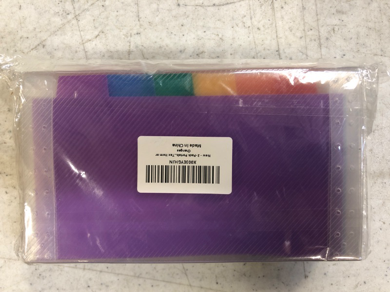 Photo 2 of 2 Pack Expanding File Folder,A6 Mini Accordion File Organizer,13 Pockets Rainbow Receipt Organizer Wellet for Monthly Bills,Cards,Check Coupons,Vouchers,Receipt Tax Item or Changes,Coupon Organizer