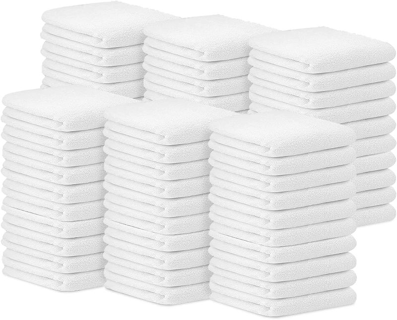 Photo 1 of Avalon Towels Terry Bar Mop Towels (Value Pack of 60) Size 14"x17" – Absorbent and Durable, Multipurpose Towels, Cotton Cleaning Rags, Kitchen Towels, Restaurant Towels, Reusable Shop Rags (White)
