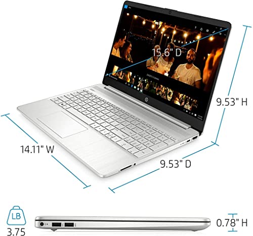 Photo 3 of HP - 17.3' Laptop - Intel Core I3 - 8GB Memory - 256GB SSD - Natural Silver Notebook 17-by4013dx
