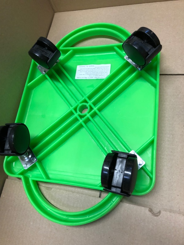 Photo 1 of hand2mind Green Indoor Scooter Board with Handles, Gym Scooters for Kids, Recess Toys, PE Equipment for Elementary School, Kids Indoor Play Equipment, Floor...
