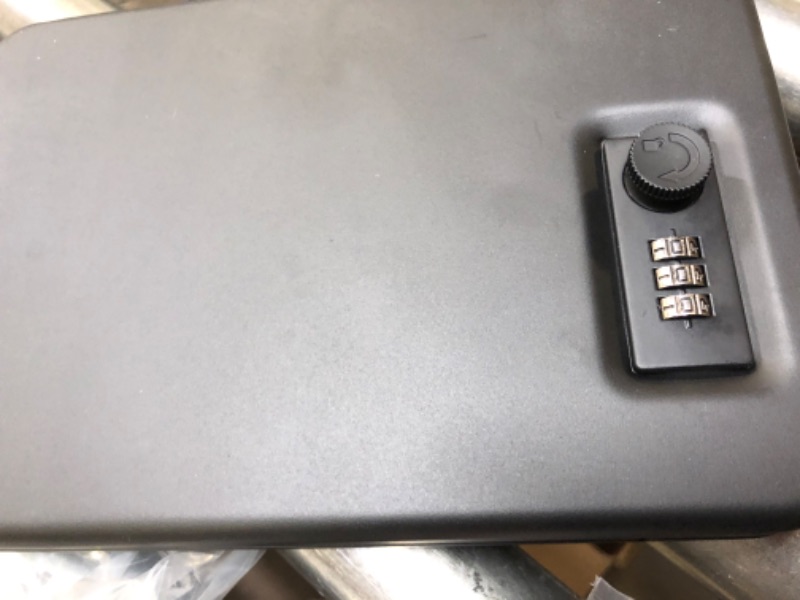 Photo 3 of Amazon Basics Portable Security Case Lock Box Safe, Combination Lock, Large Large Combination Lock