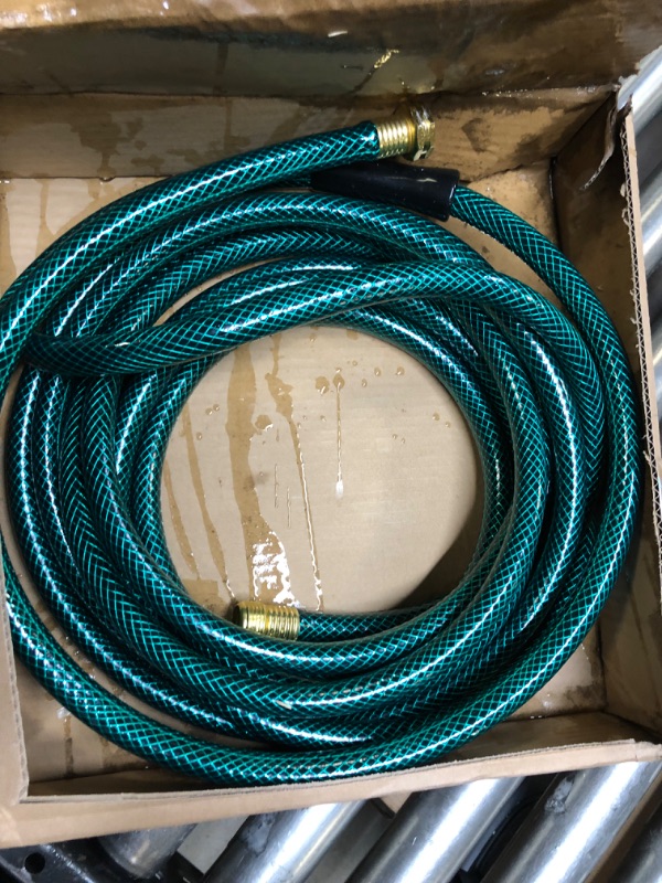 Photo 2 of Amazon Basics Garden Tool Collection - Water hose with Brass Coupling 25ft, 5/8'', 300psi Classic Water hose 25ft, 5/8'', 300psi