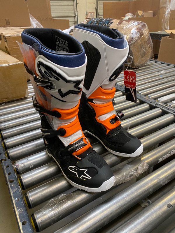 Photo 2 of Alpinestars Men's Tech 7 Enduro Boots Black/Orange/Blue/White 11
