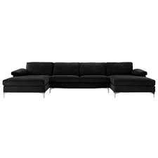 Photo 1 of AMANDA XL MODERN VELVET OVERSIZED SECTIONAL SOFA --- Box Packaging Damaged, Moderate Use, Dirty From Previous Use, 3 Box Set **MISSING HARDWARE AND LEGS** 

