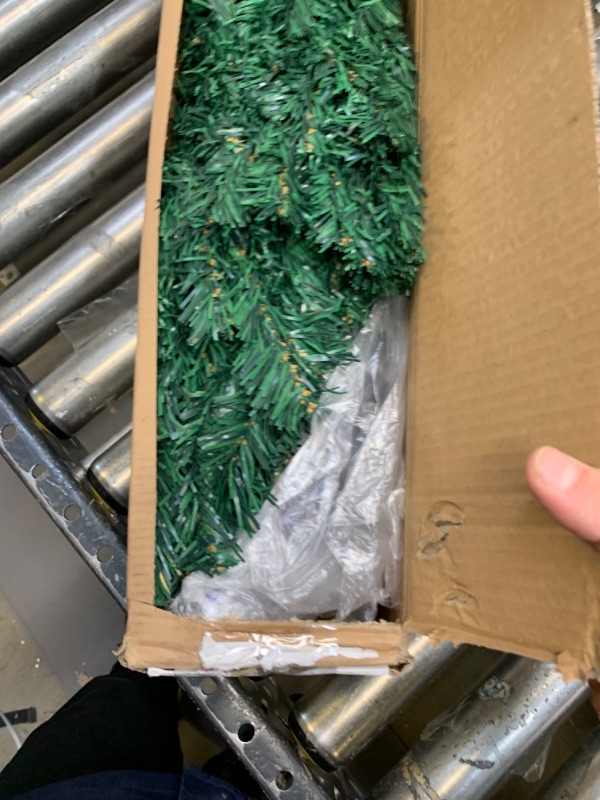 Photo 5 of 4 Ft Premium Christmas Tree with 320 Tips for Fullness - Artificial Canadian Fir Full Bodied Small Christmas Tree with Metal Stand, Lightweight and Easy to Assemble 4FT --- Box Packaging Damaged, Item is New
