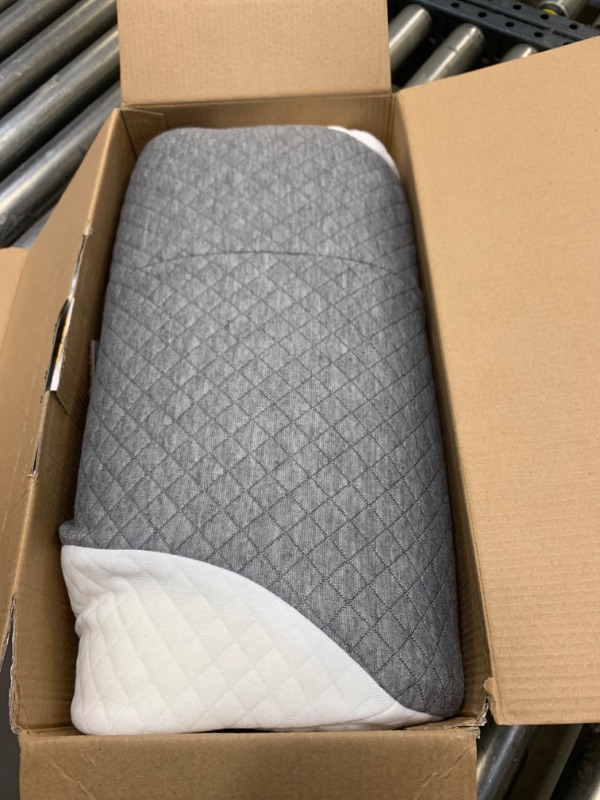 Photo 3 of ZAMAT Adjustable Cervical Memory Foam Pillow, Odorless Neck Pillows for Pain Relief, Orthopedic Contour Pillows for Sleeping with Cooling Pillowcase, Bed Support Pillow for Side, Back, Stomach Sleeper --- Box Packaging Damaged, Minor Use

