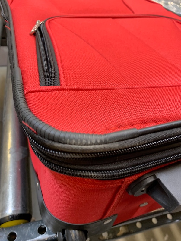 Photo 3 of 20" Red Luggage Bag --- No Box Packaging Moderate Use, Dirty From Previous Use
