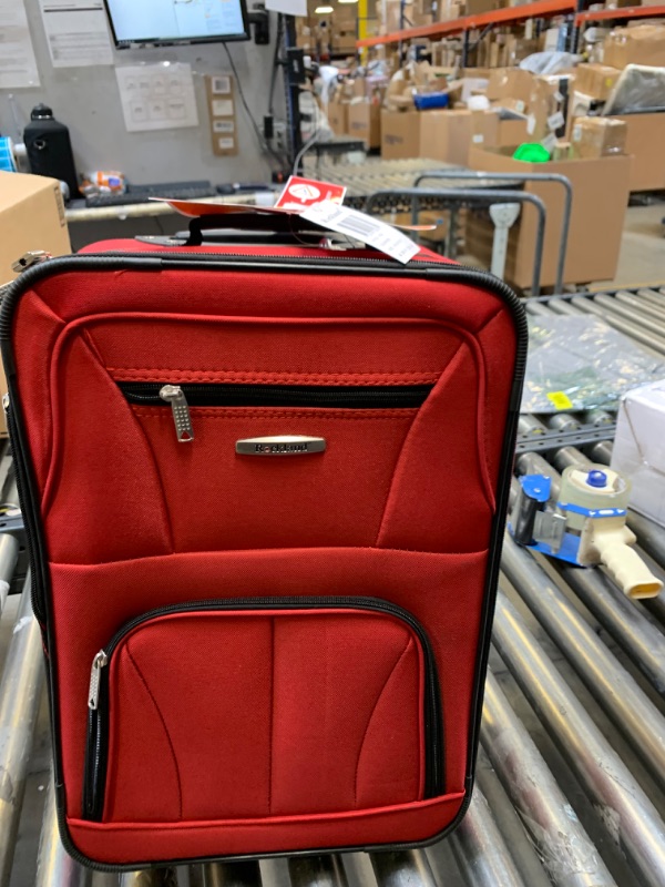 Photo 4 of 20" Red Luggage Bag --- No Box Packaging Moderate Use, Dirty From Previous Use
