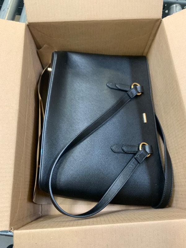 Photo 3 of Black Leather Bag --- Box Packaging Damaged, Minor Use
