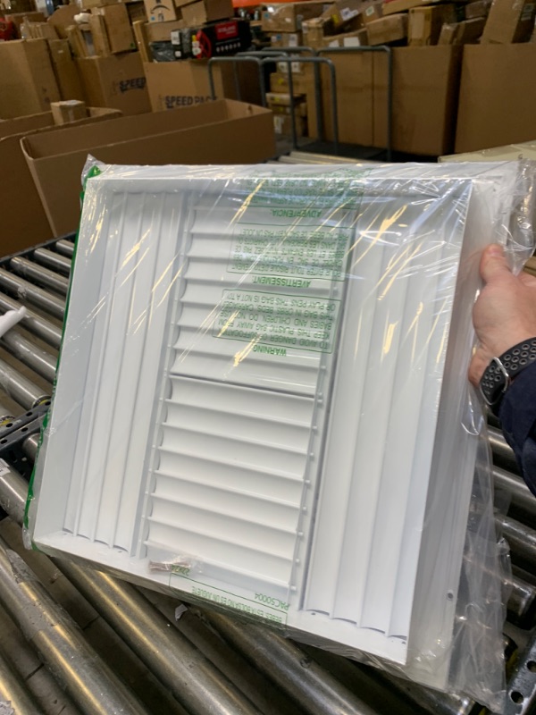 Photo 3 of 16"w X 16"h 4-Way Aluminum Curved Blade Adjustable Air Supply HVAC Diffuser - Full Control Vertical/Horizontal Airflow Direction - Vent Duct Cover [Outer Dimensions: 17.65"w X 17.65"h] 16 x 16  --- No Box Packaging, Item is New
