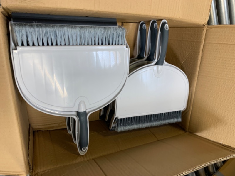 Photo 3 of AmazonCommercial 10-inch Brush and Dustpan Set - 6-Pack --- Box Packaging Damaged, Minor Use
