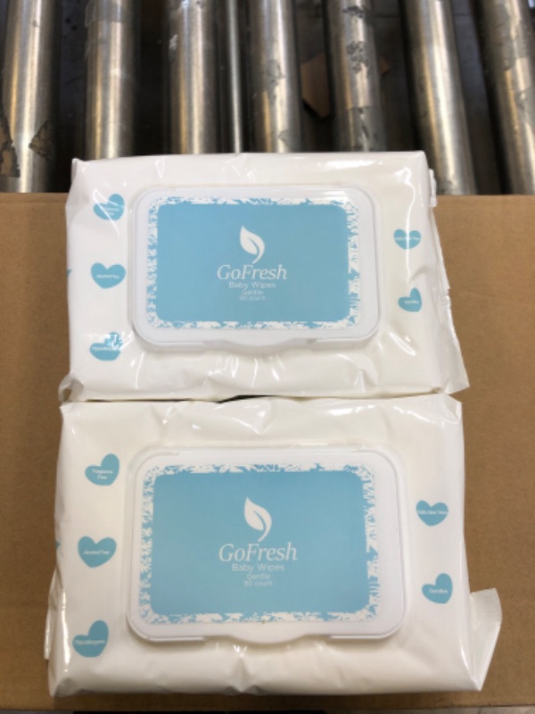 Photo 1 of Fresh & Go GoFresh Baby Wipes, Gentle, 80 Count Per Pack (2)