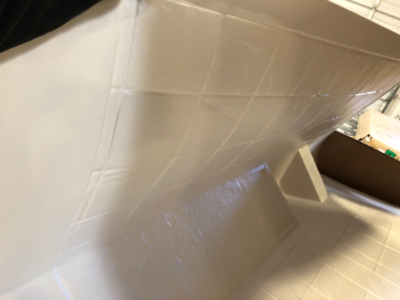 Photo 3 of Lippert 306205 Better Bath 34" x 34" x 68" Neo Angle RV Shower Surround White Slate