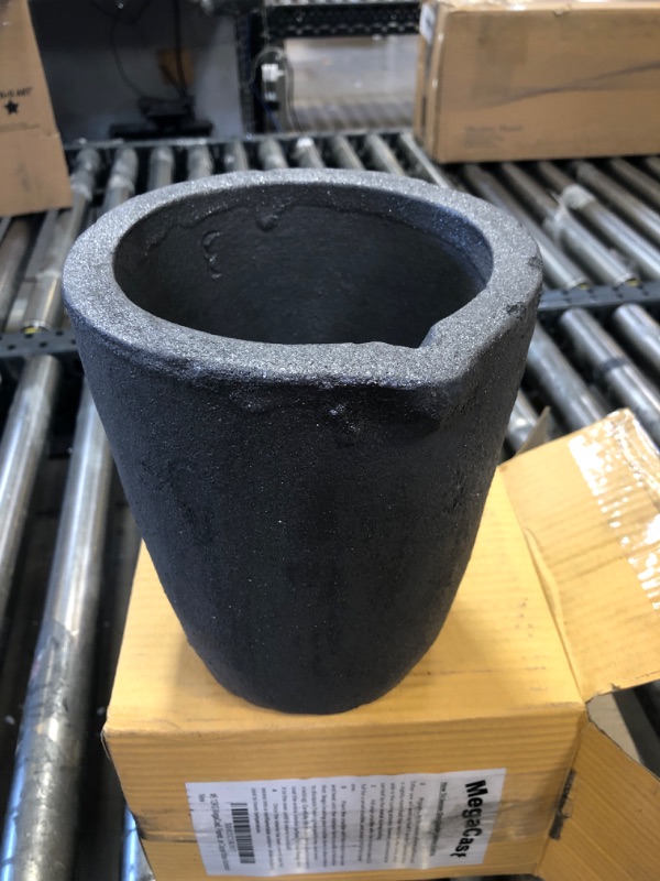 Photo 2 of #6 12KG MegaCast, Foundry Clay Graphite Crucibles Black Cup Furnace Torch Melting Casting Refining Gold Silver Copper Brass Aluminum