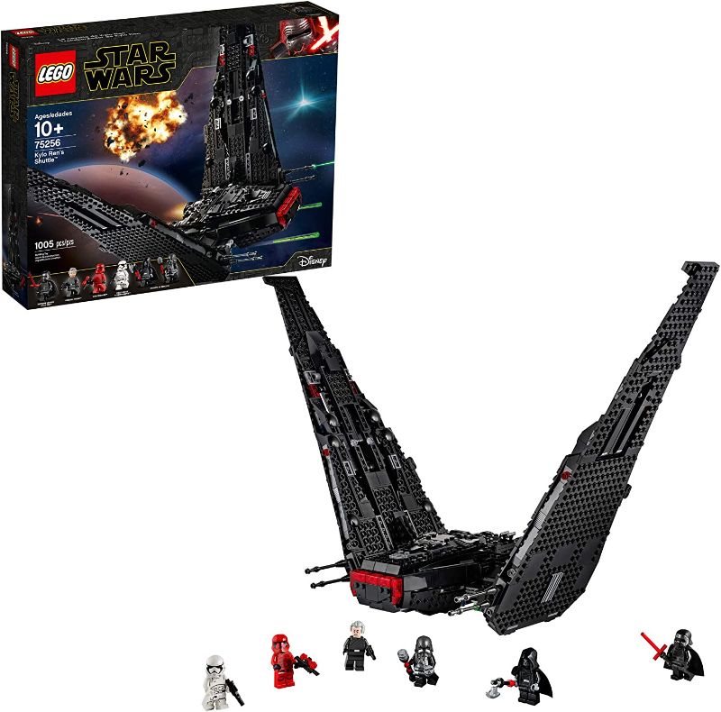 Photo 1 of LEGO Star Wars: The Rise of Skywalker Kylo Ren’s Shuttle 75256 Star Wars Shuttle Action Figure Building Kit (1,005 Pieces)
