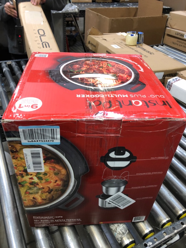 Photo 1 of Instant Pot Duo Plus 9-in-1 Electric Pressure Cooker, Sterilizer, Slow Cooker, Rice Cooker, Steamer, 8 Quart, 15 One-Touch Programs & Ceramic Non Stick Interior Coated Inner Cooking Pot 8 Quart