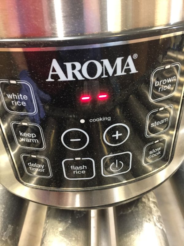 Photo 2 of Aroma ARC-150SB 20-Cup (Cooked) Digital Cool-Touch Rice Cooker, Food Steamer and Slow Cooker